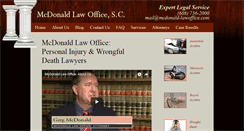 Desktop Screenshot of mcdonald-lawoffice.com