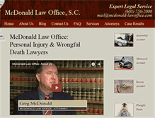 Tablet Screenshot of mcdonald-lawoffice.com